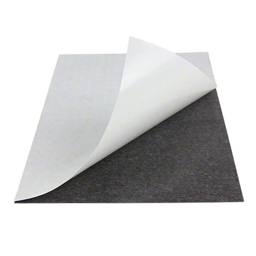 Lámina magnética flexible de 1 mm con cara adhesiva para cama caliente