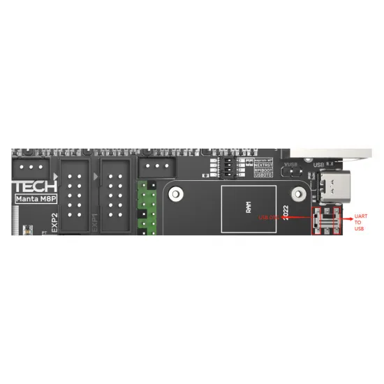 Manta M8P Placa de impresora 3D de 32 bits - Marlin y Klipper