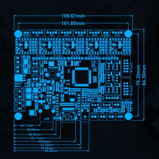 SKR 2 - STM32F429VGT6  180 MHz - Placa Impresora 3D de 32 bits - Compatible con Marlin 2, RRF y Klipper - STEP/DIR SPI o UART - 12V o 24V