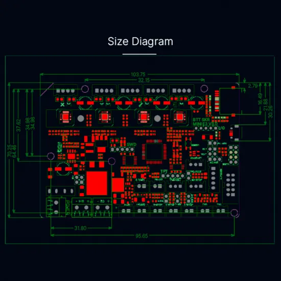 SKR mini E3 V3 - placa de 32 bits - reemplazo para Ender3, Ender 3 Pro, Ender 5, CR10