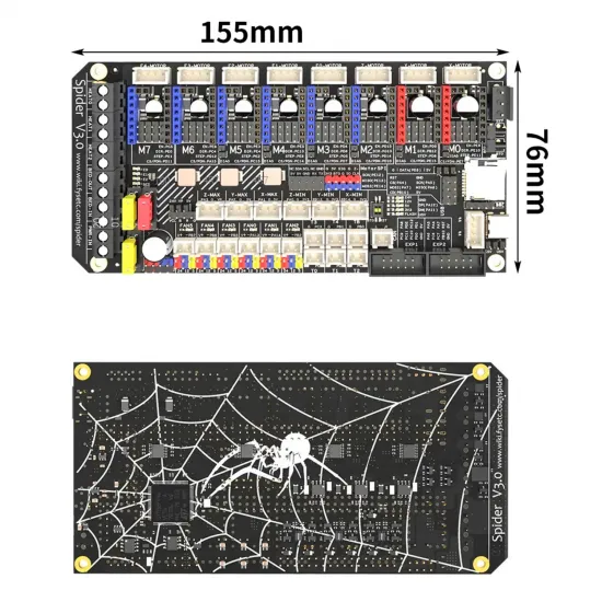 Placa Spider V3 de 32 bits - para Voron - STM32F446 180Mhz