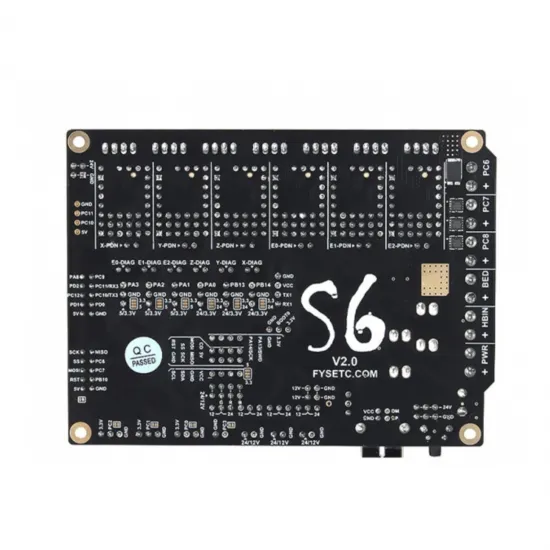 Placa S6 V2.0 Fysetc de 32 bits - Procesador STM32F446 180Mhz - compatible con 12v/24v