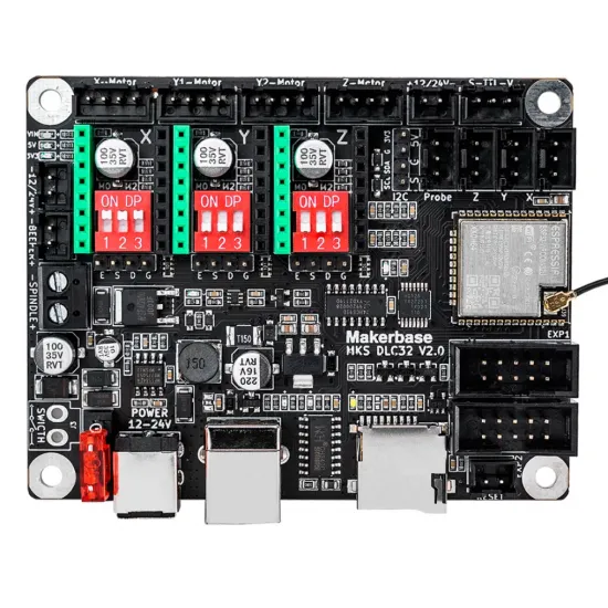 DLC32 - Placa de 32 bits para máquina de grabado láser - ESP32, WIFI, GRBL