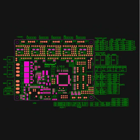 Placa Gen_L - placa para impresora 3D - Compatible con controladores UART