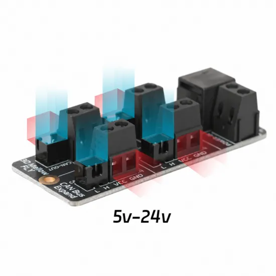Mellow FLY 4-output CANBus and power distributor, 5–24 V