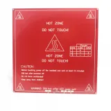 Cama caliente MK2B 200 × 200 mm 12 V / 24 V - Roja o negra