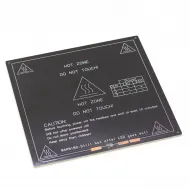 Cama caliente MK3 ALU 220 × 220 × 3 mm, 12/24 V, con orificios avellanados