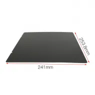 FYSETC lámina flexible MK52 de acero con PEI texturizado doble cara — 241 × 253,8 mm