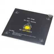 Cama caliente MK3 ALU 235 × 235 mm, 24 V y 240 W — conexión preparada