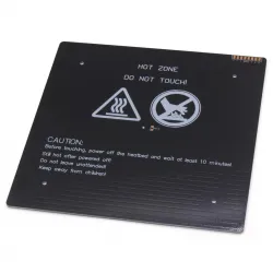 Cama caliente MK3 ALU 235 × 235 mm, 24 V y 240 W — montaje de 170 mm