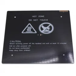 Cama caliente MK3 ALU 235 × 235 mm, 24 V y 240 W — montaje de 170 mm