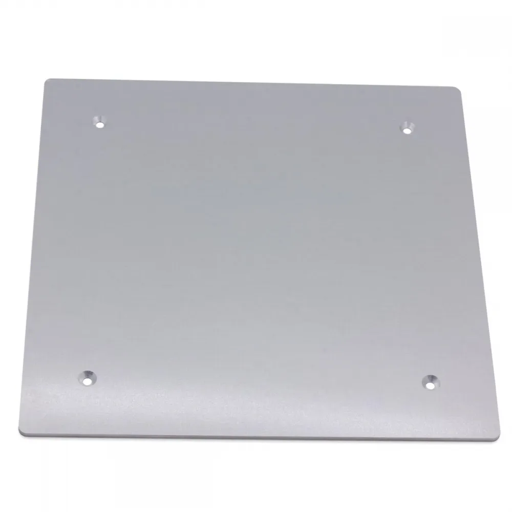 Cara superior de aluminio de la cama caliente MK3 ALU de 235 por 235 mm con cuatro orificios avellanados