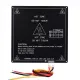Cama caliente MK3 ALU 220 × 220 × 3 mm, 12 V y 96 W, con cable y termistor