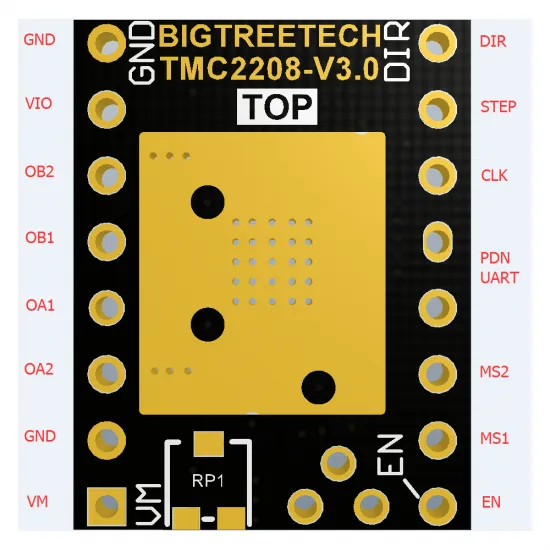Driver BIGTREETECH TMC2208 V3.0 UART – StepStick silencioso con StealthChop2