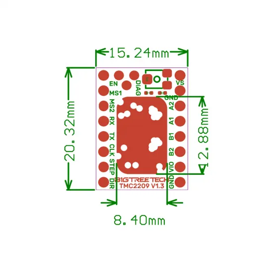 Driver BIGTREETECH TMC2209 V1.3 StepStick – UART, StealthChop2 y StallGuard4