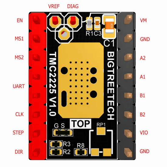 BIGTREETECH TMC2225 V1.0 – Silent UART / STEP-DIR stepper motor driver