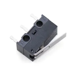 Microinterruptor Omron D2F-5L 5 A con palanca y terminales PCB