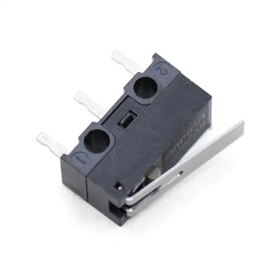 Microinterruptor Omron D2F-5L 5 A con palanca y terminales PCB