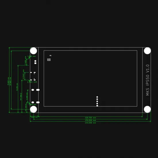 MKS IPS50 Pantalla táctil capacitiva para MKS Pi y MKS SKIPR - 5 pulgadas