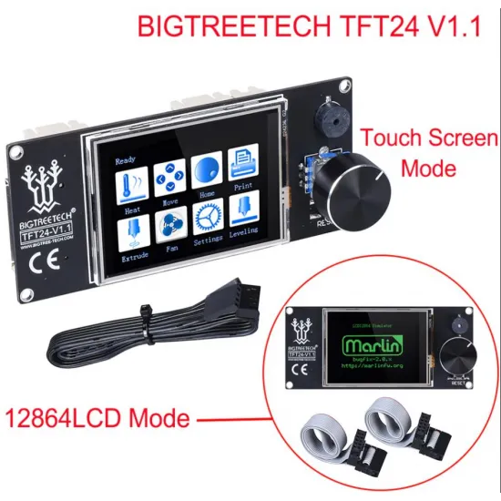 Pantalla táctil BIGTREETECH TFT24 V1.1 de 2,4 pulgadas con modo LCD 12864