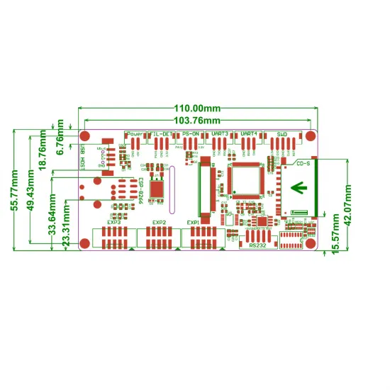 Pantalla táctil BIGTREETECH TFT35 V3.0 de 3,5 pulgadas con modo LCD 12864 y expansión Wi-Fi