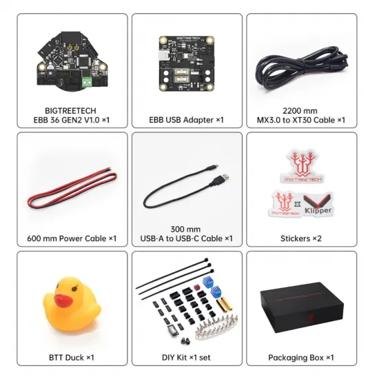 BIGTREETECH EBB36 GEN2 V1.0 | Toolboard CAN/USB para Klipper