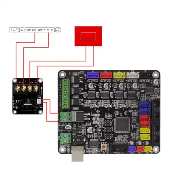Módulo MOSFET externo V1.3 de 25 A para cama caliente, 12/24 V DC