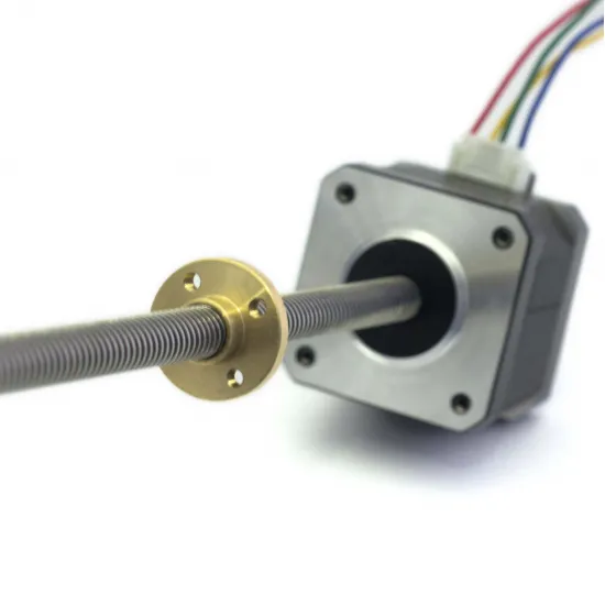 Motor NEMA 17 17HS4401S con husillo integrado TR8×8 de 300 mm