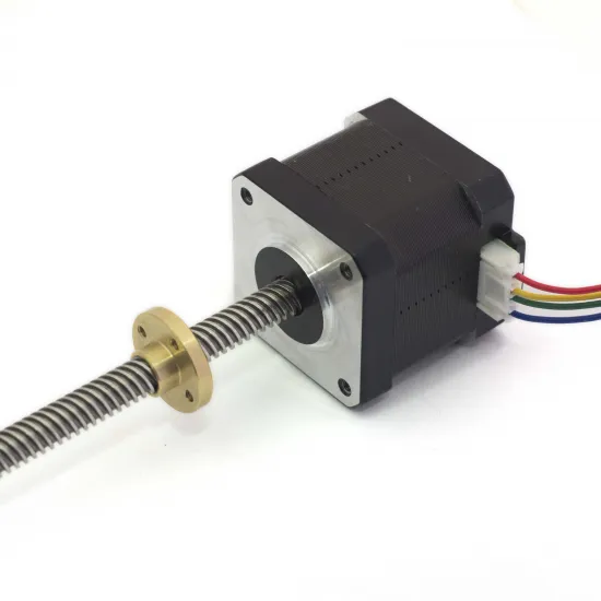 Motor NEMA 17 17HS4401S con husillo integrado TR8×8 de 300 mm