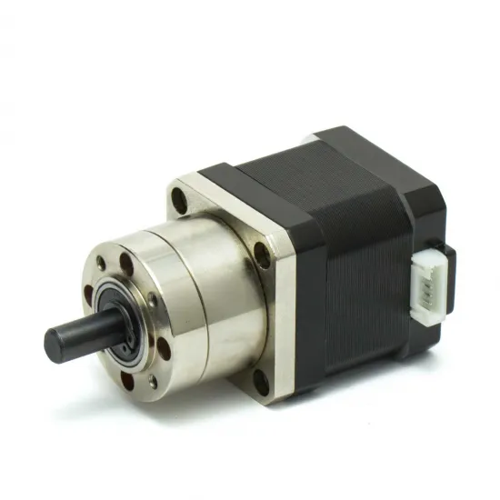 Motor paso a paso NEMA 17 17HS4401S-PG518 con reductora planetaria 5,18:1 y eje Ø8 mm