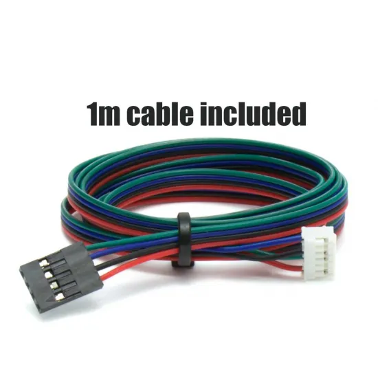 Motor paso a paso NEMA 17 17HS4401 42HS40 1,7 A 40 N·cm con cable de 1 m