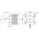 Motor paso a paso NEMA 23 23HS5628, 2,8 A, 1,26 N·m y eje D de 8 mm