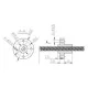Motor NEMA 17 17HS4401S con husillo integrado TR8×8 de 300 mm