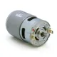 Motor husillo DC HANPOSE 775 de 80 W — 12/24 V, eje de 5 mm y doble rodamiento