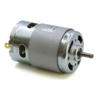 Motor husillo DC HANPOSE 895 de 200 W — 12/24 V, eje de 5 mm y doble rodamiento