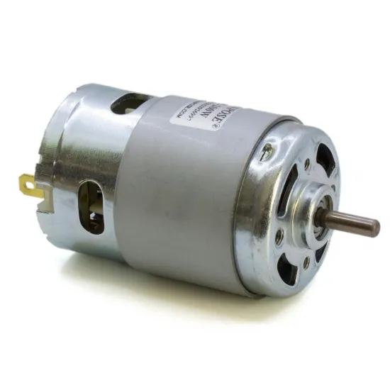 Motor husillo DC HANPOSE 895 de 200 W — 12/24 V, eje de 5 mm y doble rodamiento