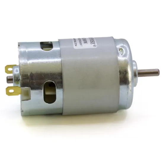Motor husillo DC HANPOSE 895 de 200 W — 12/24 V, eje de 5 mm y doble rodamiento