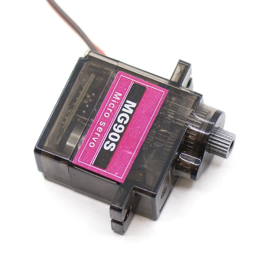Microservo MG90S de engranajes metálicos y rotación continua de 360 grados