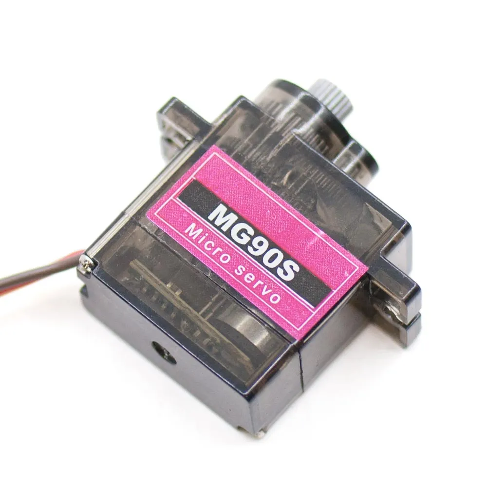 Microservo MG90S posicional de 180 grados con engranajes metálicos