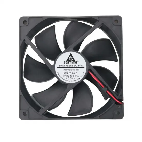 Ventilador Axial GDSTIME 12025 de 24 V con Doble Rodamiento de Bolas