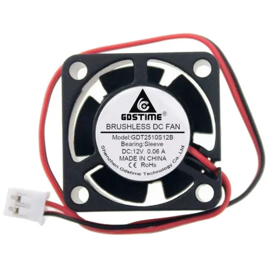 Ventilador brushless 25 × 25 × 10 mm 12 V (2510)