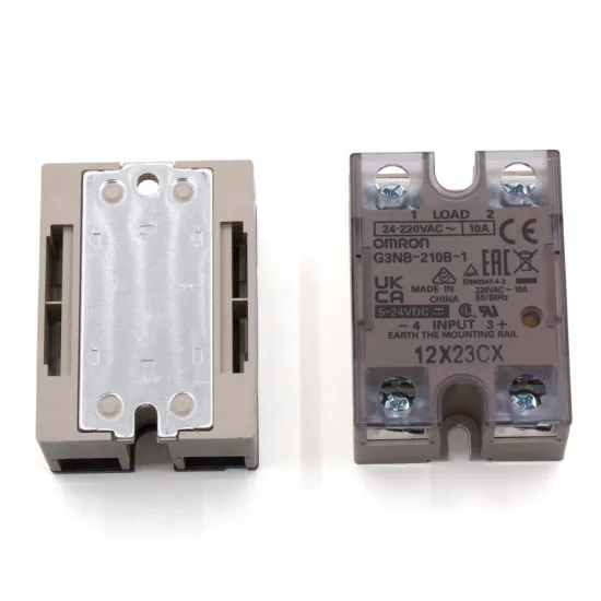 Omron G3NB-210B-1 solid-state relay — 10 A, 5–24 V DC input and 24–220 V AC output