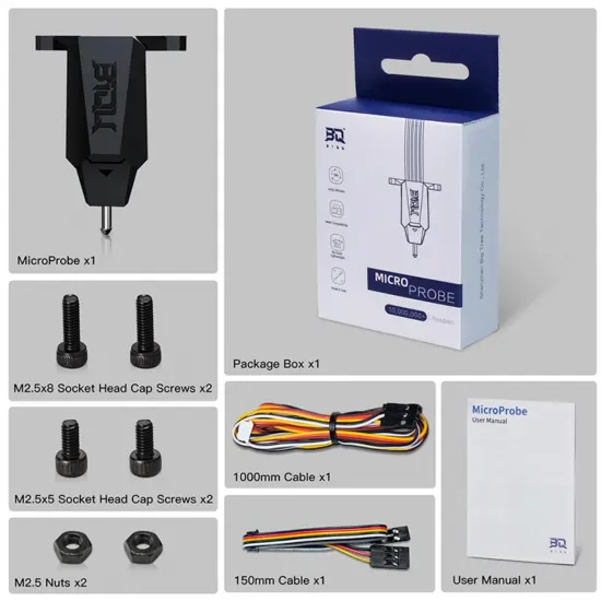 BIGTREETECH MicroProbe V2.0 – Sonda compacta de autonivelación para impresoras 3D
