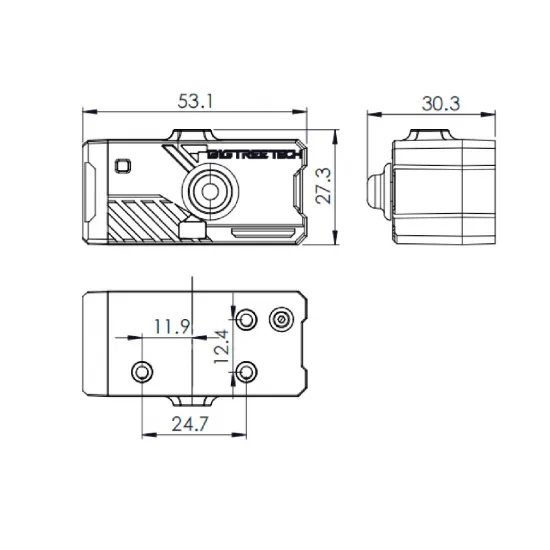 BIGTREETECH SFS V2.0 – Sensor de presencia, movimiento y atasco de filamento