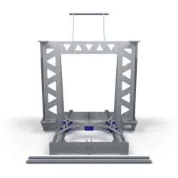 Marco P3Steel para Prusa i3 en acero galvanizado cortado por láser