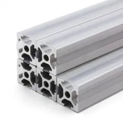 Perfil estructural de aluminio anodizado 2020, serie europea ranura 6 – 20 × 20 mm, 1 m