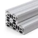 Perfil estructural de aluminio anodizado 2020, serie europea ranura 6 – 20 × 20 mm, 1 m