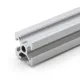 Perfil estructural de aluminio anodizado 2020, serie europea ranura 6 – 20 × 20 mm, 1 m