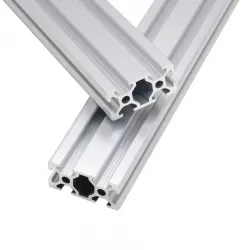 Perfil estructural de aluminio anodizado 2040, serie europea ranura 6 – 20 × 40 mm, 1 m