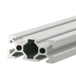 Perfil estructural de aluminio anodizado 2040, serie europea ranura 6 – 20 × 40 mm, 1 m